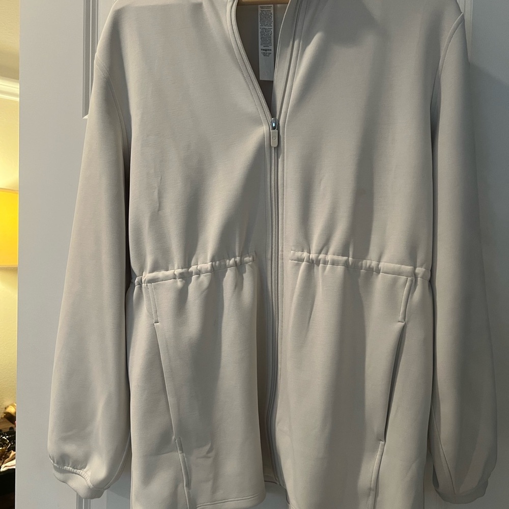 Lululemon Softstream Cinch-Waist Full-Zip Bone (cream) Utility Jacket